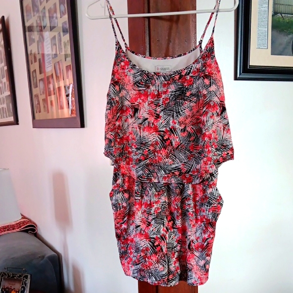 Guess Red and Black Romper - Picture 1 of 7